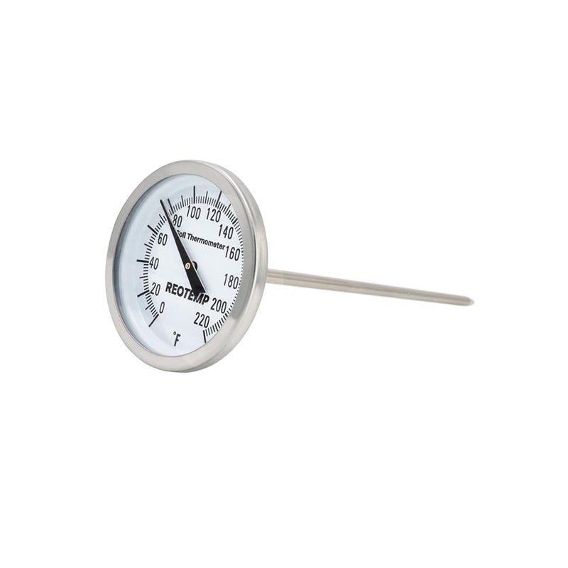 REOTEMP K82-3 Soil Thermometer, 5 Inch Stem, Waterproof, for Seeding and Transplanting Garden Temperature Measurement, 0-220 Fahrenheit - Image 1